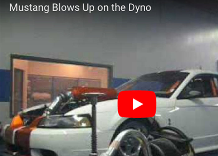 Ford Mustang Drag Car Blows Up