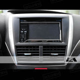 JDM Subaru AV Panel - Matte Black and Silver