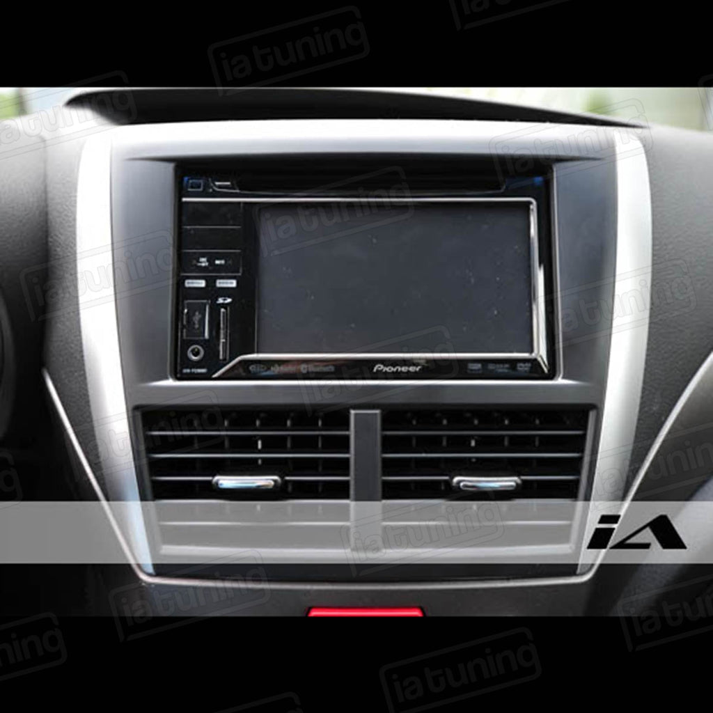 JDM Subaru AV Panel - Matte Black and Silver – iaTUNING
